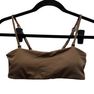 Pink Colada Bermuda Convertible Green Bikini Top Size Small